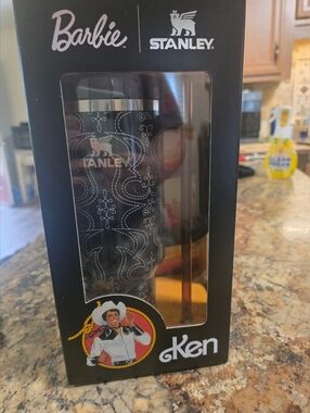 Stanley Black and Silver Ken Pattern Travel Tumbler